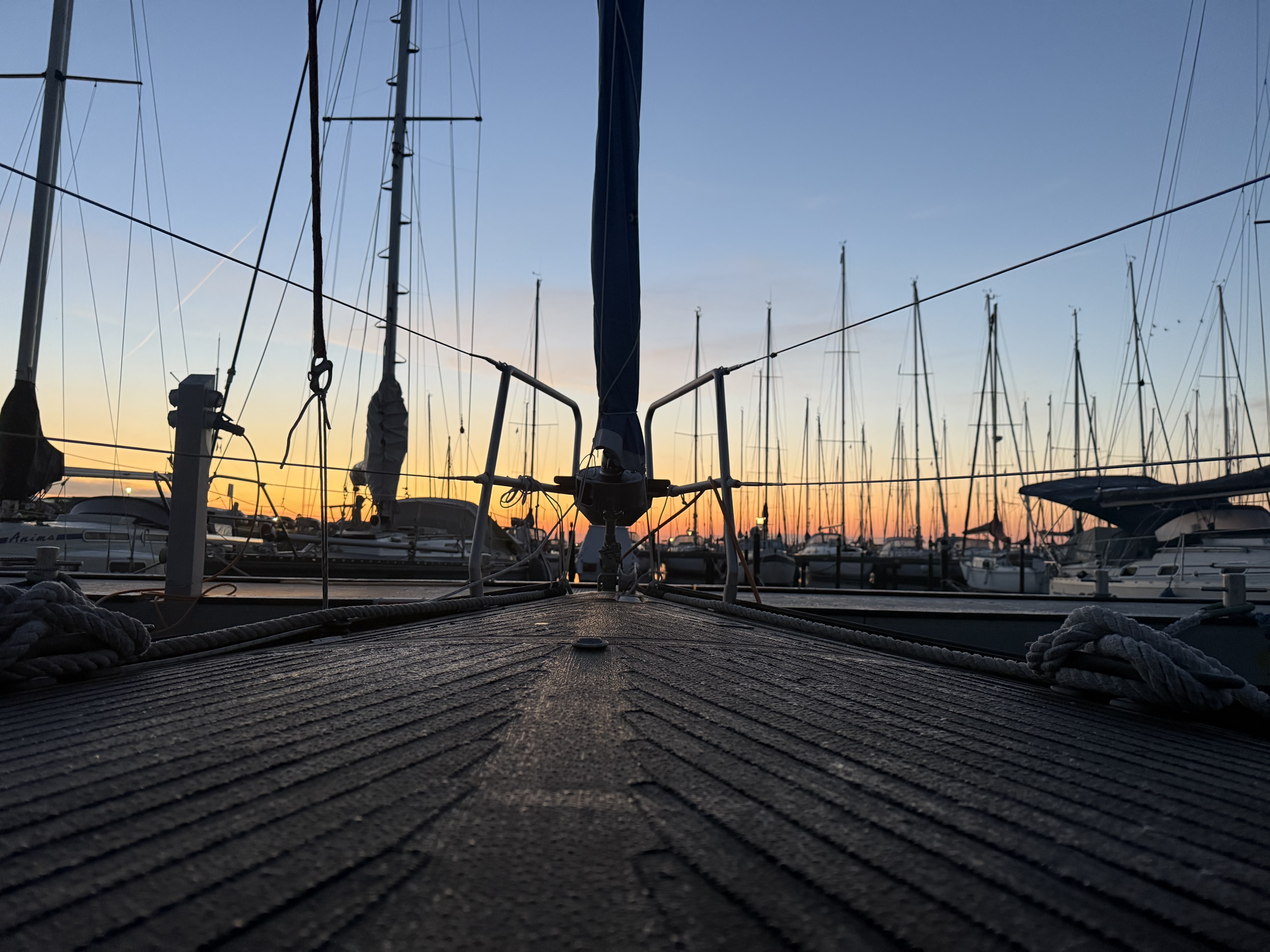 Heimathafen Maasholm am Morgen